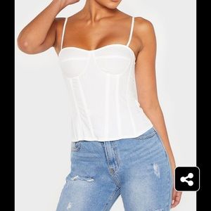 White Corset Top